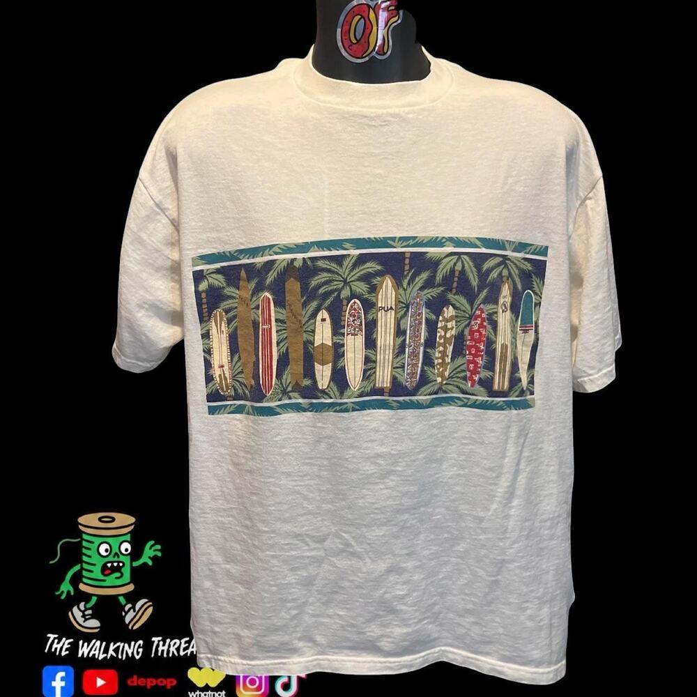 Reyn Spooner Surf Board Wrap Around 90s Made In USA Size XL